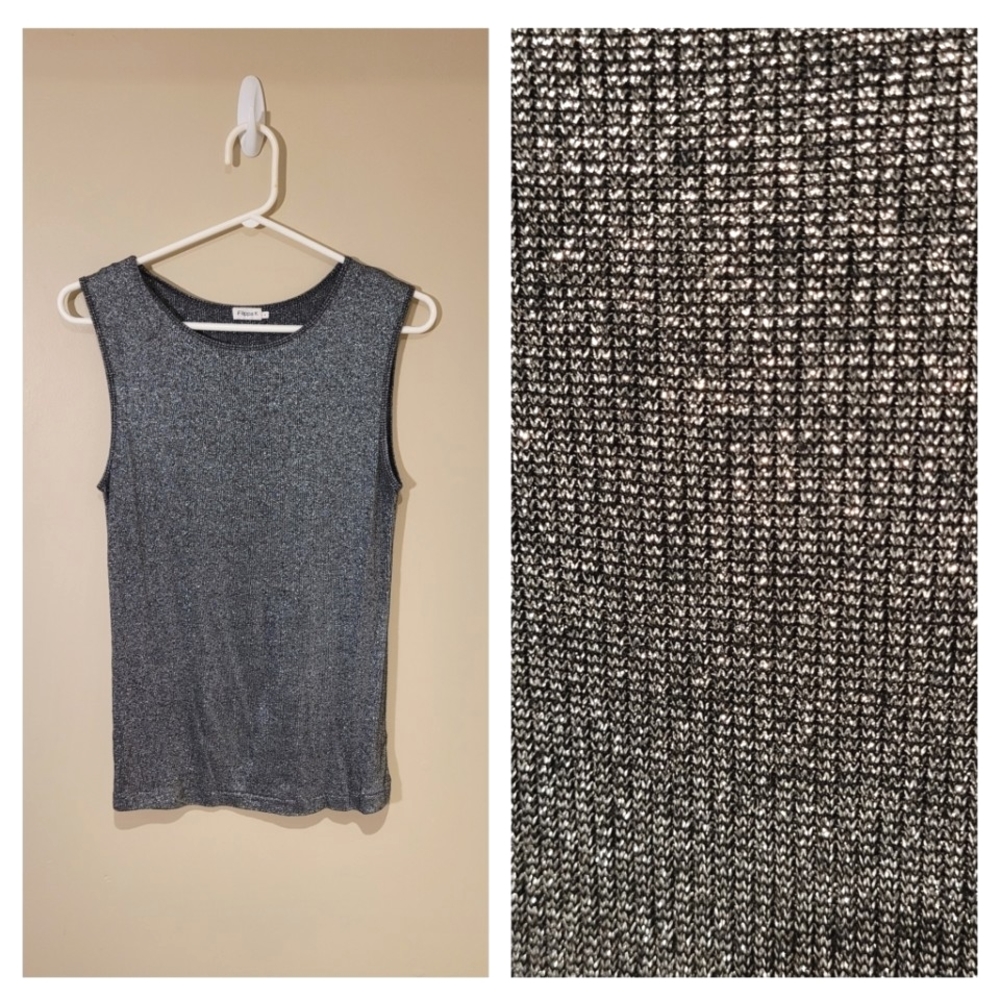 Fillipa K Metallic Knit Top